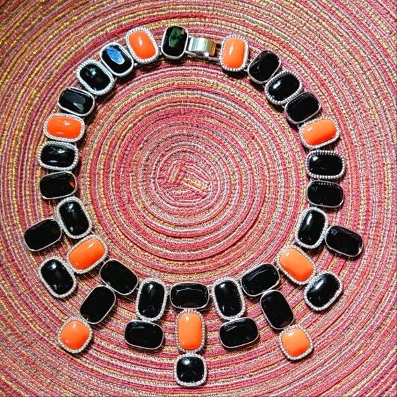 🔸️▪️  Retro Banana Republic Statement Collar Necklace 🔸️▪️  EUC - Picture 2 of 4